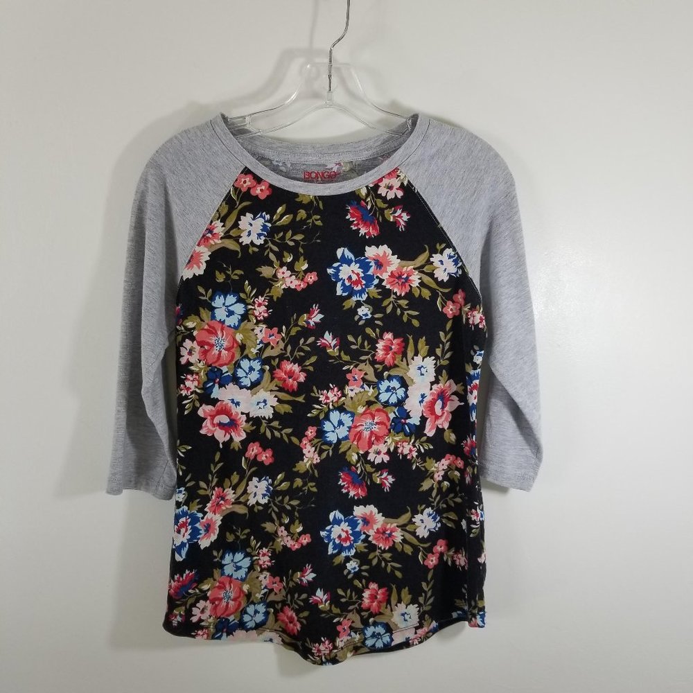 Floral Bongo Baseball Tee Size M